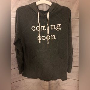 isabel maternity coming soon sweater gray Medium